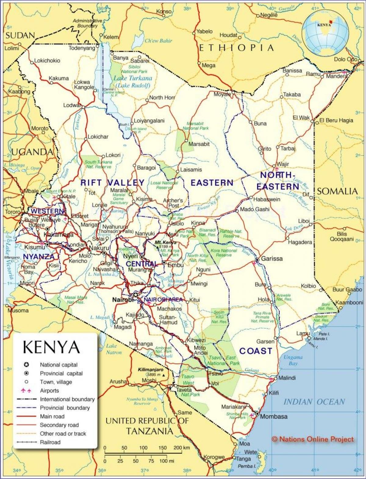 kartta international Kenia