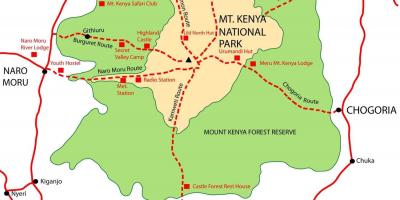 Kartta mount Kenia