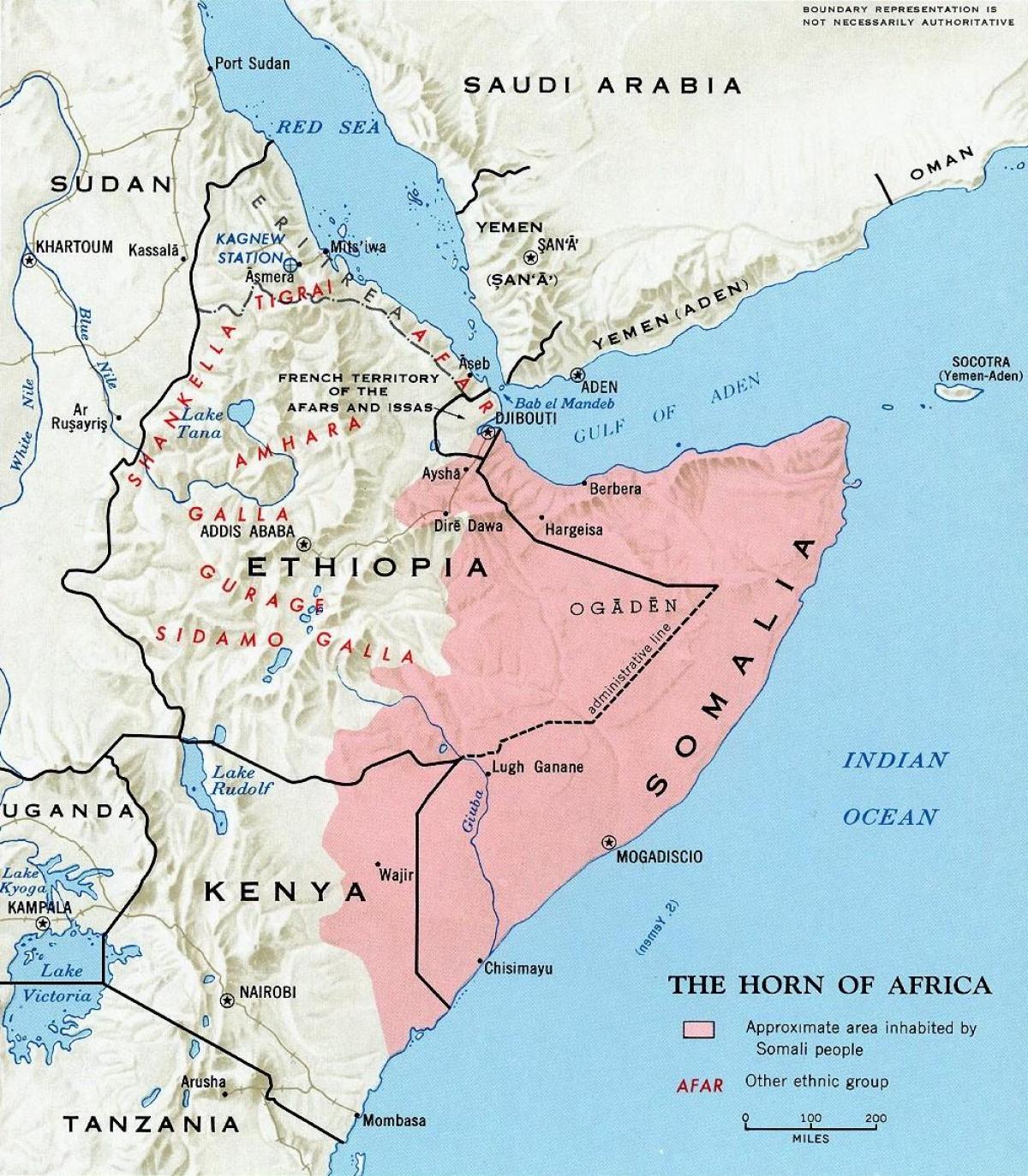 Itä-Kenian kartta - Pohjois-itä-Kenian kartta (Itä - Afrikka ja afrikan)