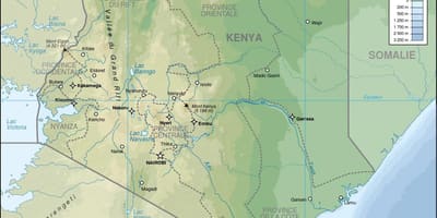 Kenia helpotus kartta