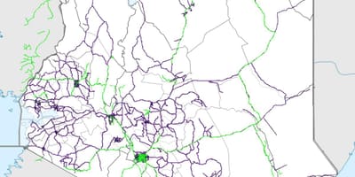 Kartta Kenya railway