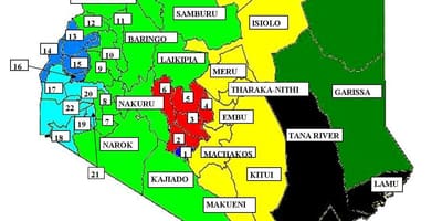 Kartta kisumu Kenian
